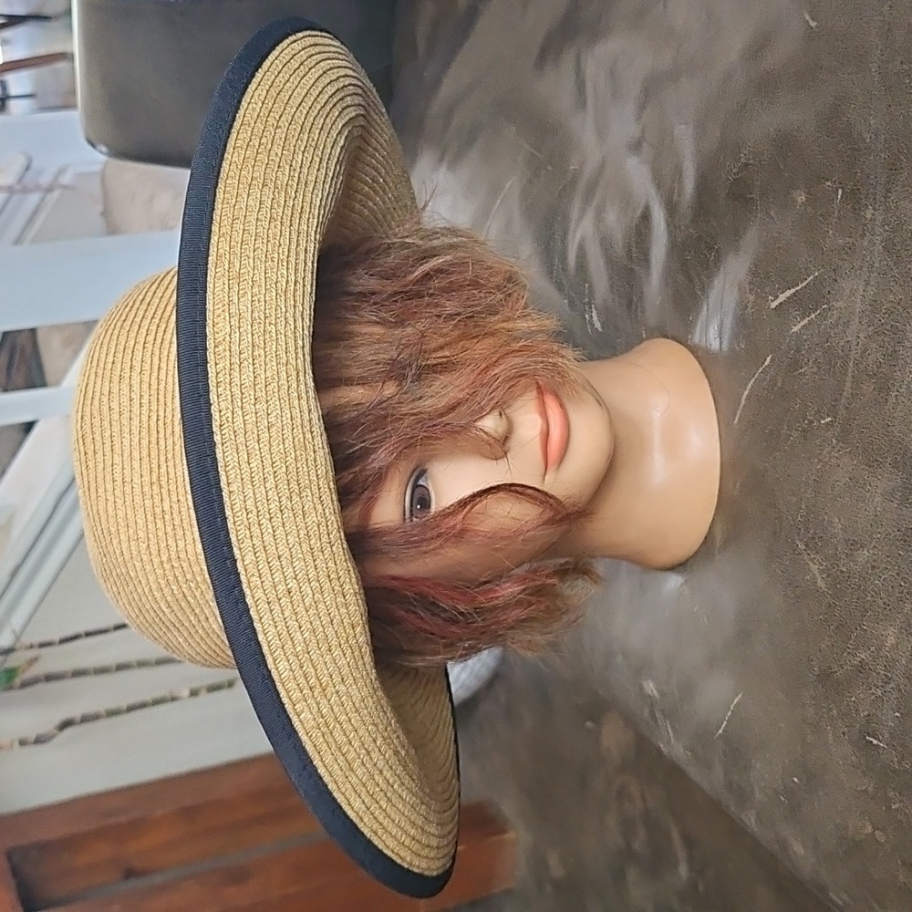 CAPPELLI STRAWORLD Dorfman Pacific Paper Split Back Straw Sun Hat One Size
